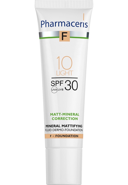 Pharmaceris F LIGHT10 Mineral Mattifying Fluid Dermo-Foundation SPF 30 30 ml